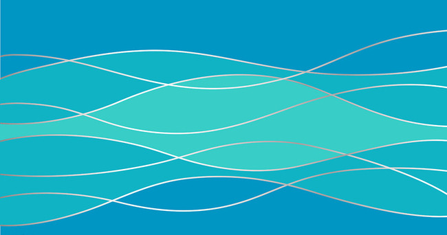 蓝色曲线波浪背景图片