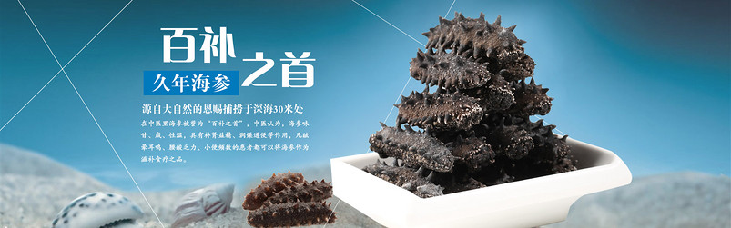 久年海参海鲜野生深海淡干海参主图