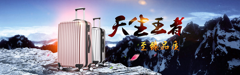 拉杆箱海报 banner 行李箱