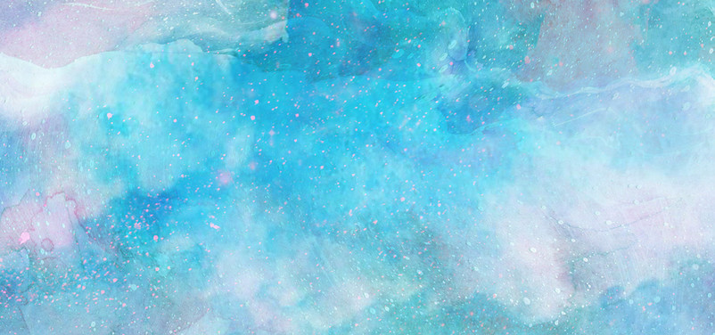 蓝色唯美梦幻水彩星空背景