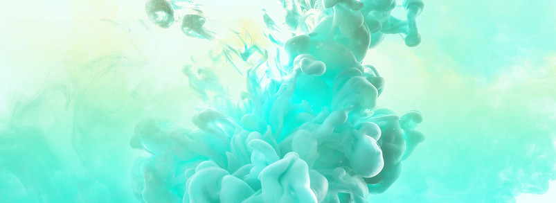 湖蓝色渐变烟雾渲染电商海报背景