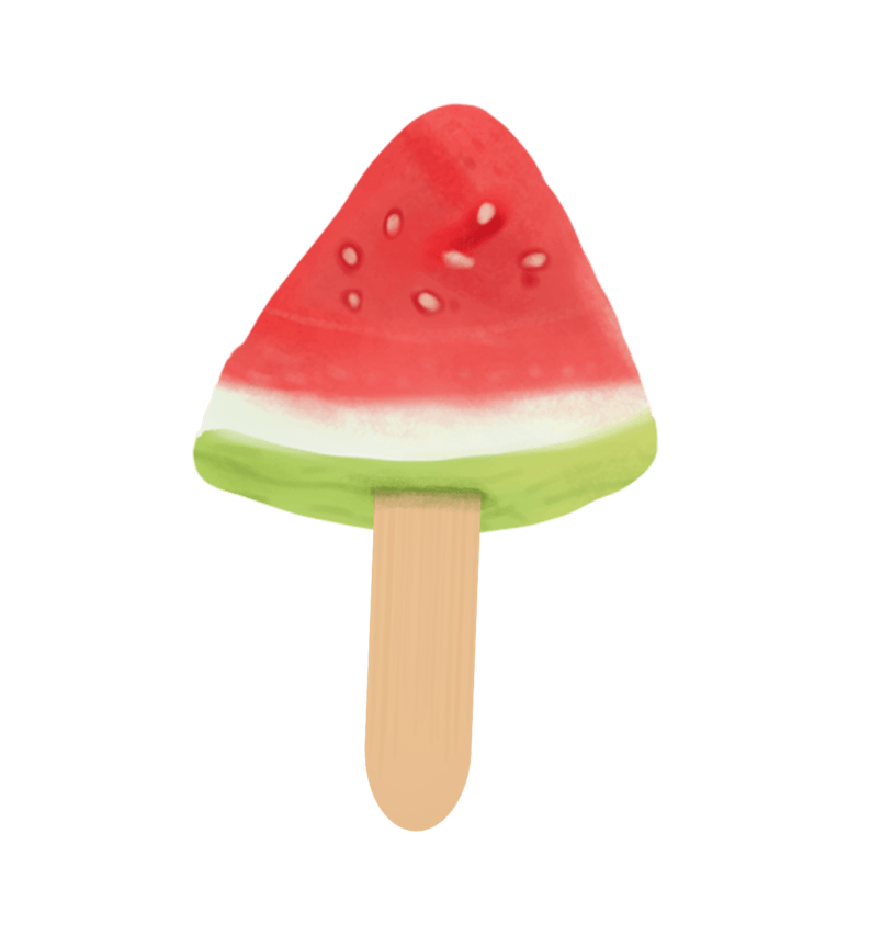 夏日清凉冰凉雪糕西瓜