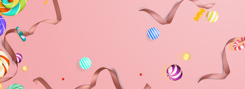 彩色创意彩带装饰背景