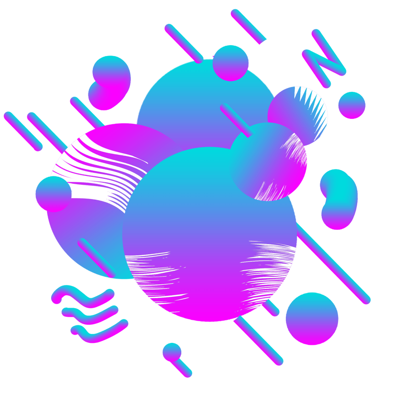 炫彩流体渐变图案png