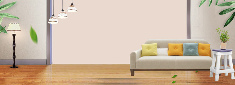 清新梦幻家居活动唯美背景