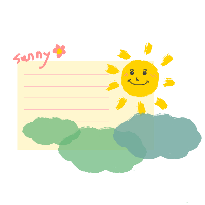 夏季可爱小清新信封边框