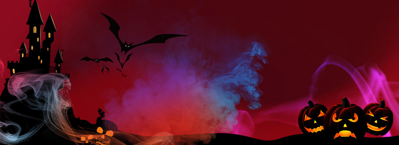 万圣节活动紫色炫彩背景