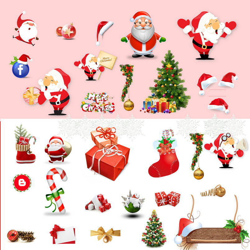 天猫淘宝圣诞元素电商行业元素psd