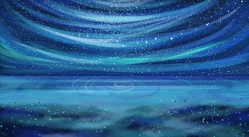 唯美浪漫璀璨星空海报背景