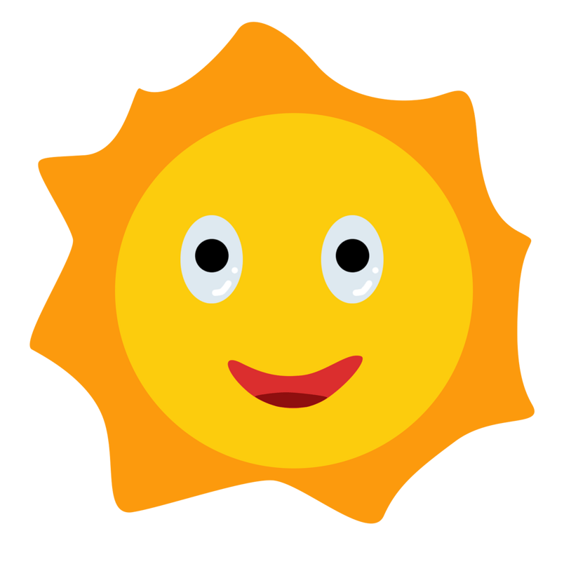 太阳小太阳卡通手绘高清矢量