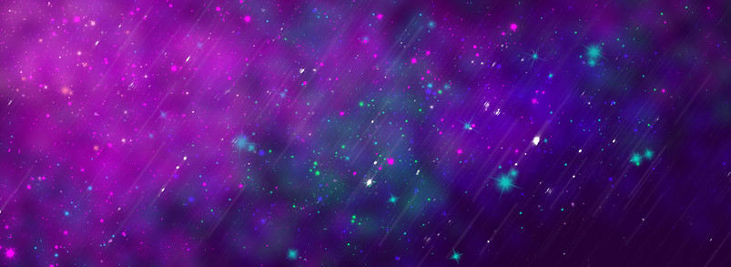 粉色浪漫星空banner背景