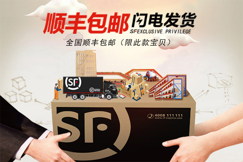 顺丰包邮快递促销图详情说明页面