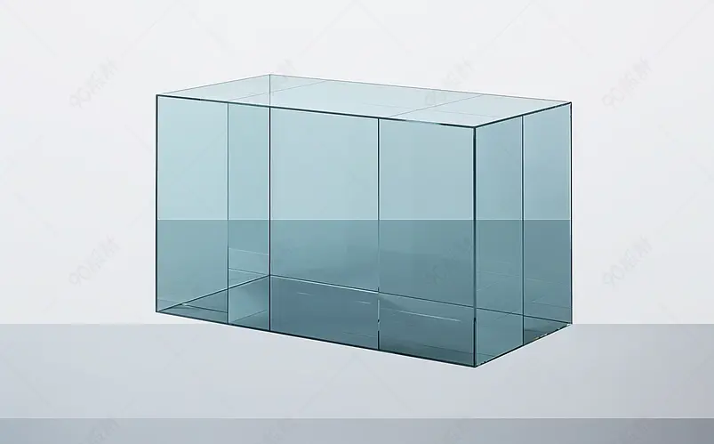 透明玻璃橱窗物品柜3D渲染