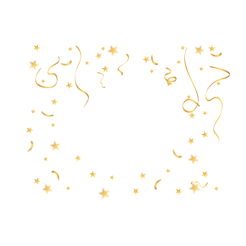 金色丝带的氛围漂浮素材