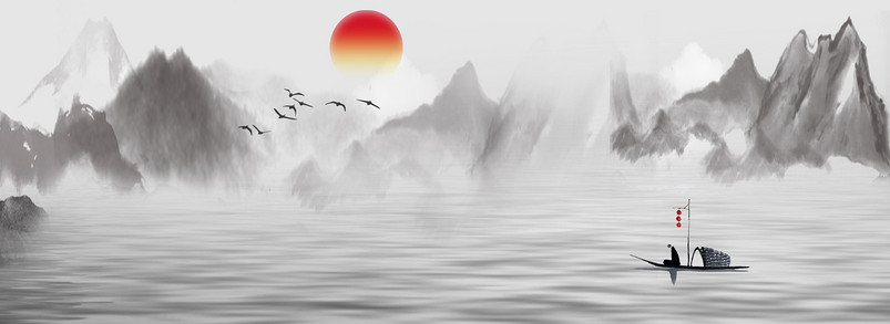 中国风意境设计背景图