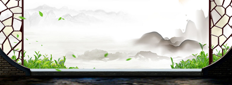 茶叶门框文艺古风banner