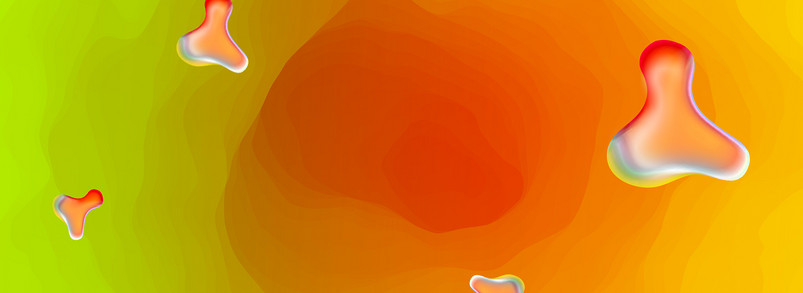 创意合成玫瑰纹理渐变banner