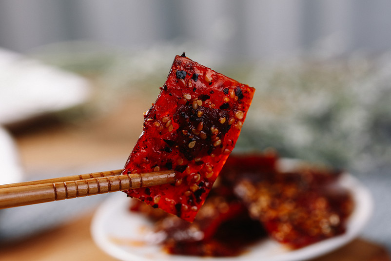 麻辣猪肉铺肉片超辣食品细节图