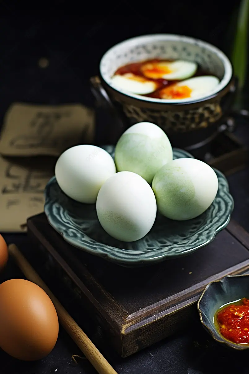 流油海鸭蛋咸鸭蛋高邮鸭蛋餐饮摄影美食广告背景