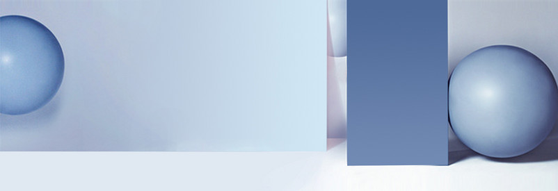 c4d蓝色立体圆球鞋子行李箱包包海报背景