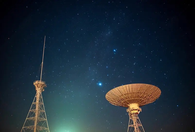 天文台望远镜观测星星天文学星空