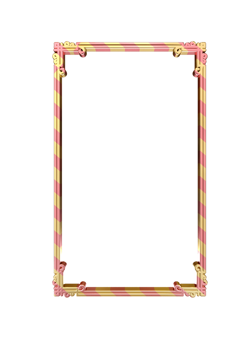 精致粉金金属立体边框