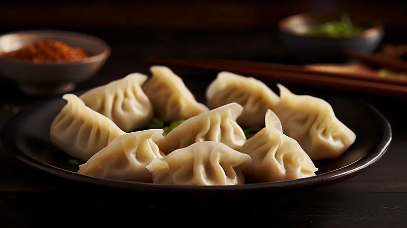 清晰的摄影图高清的图片电商产品拍摄美食美味食物中式餐食饺子摄影