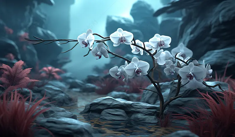 唯美花卉数字艺术