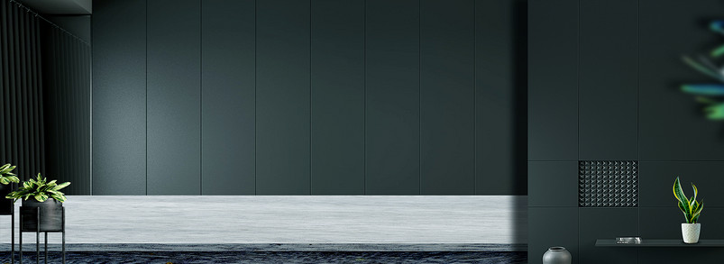 墨绿色工业风家居场景沙发家具海报背景图