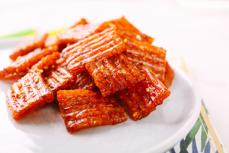 网红辣条辣片美食细节图