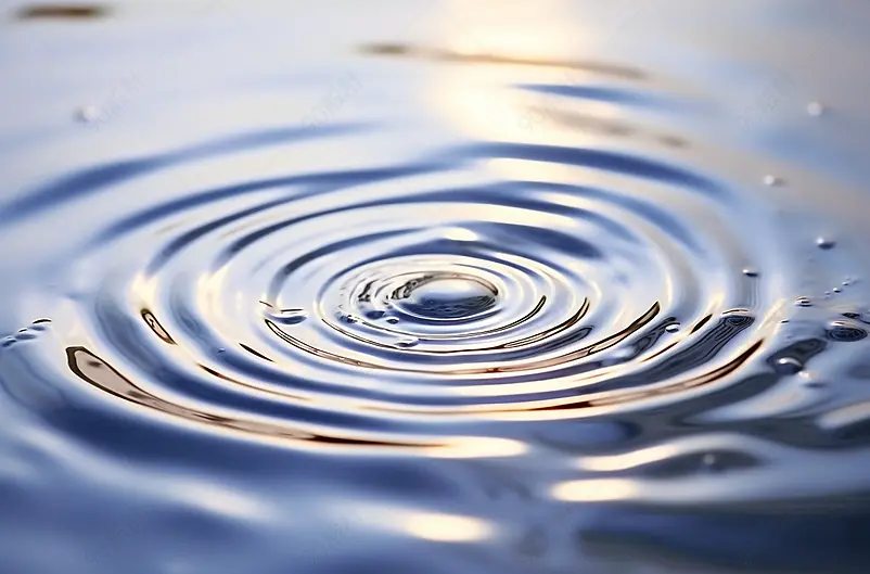 水滴和水波纹