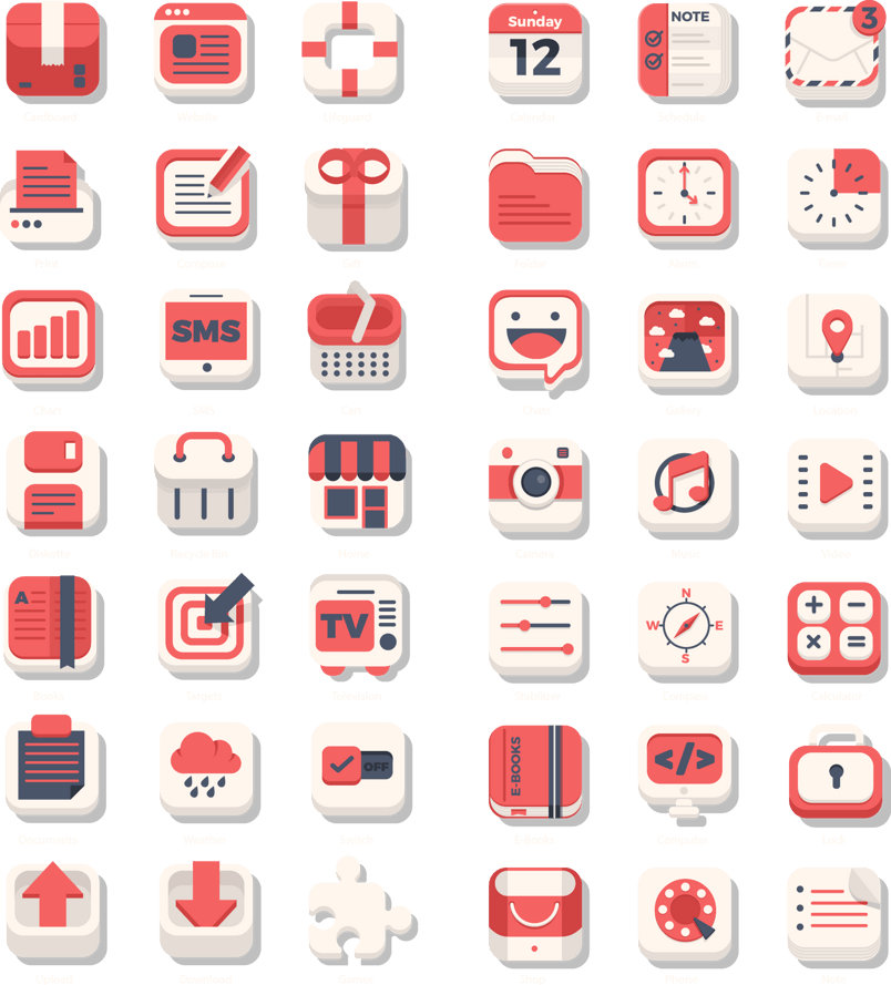 iosapp网页UI矢量图标