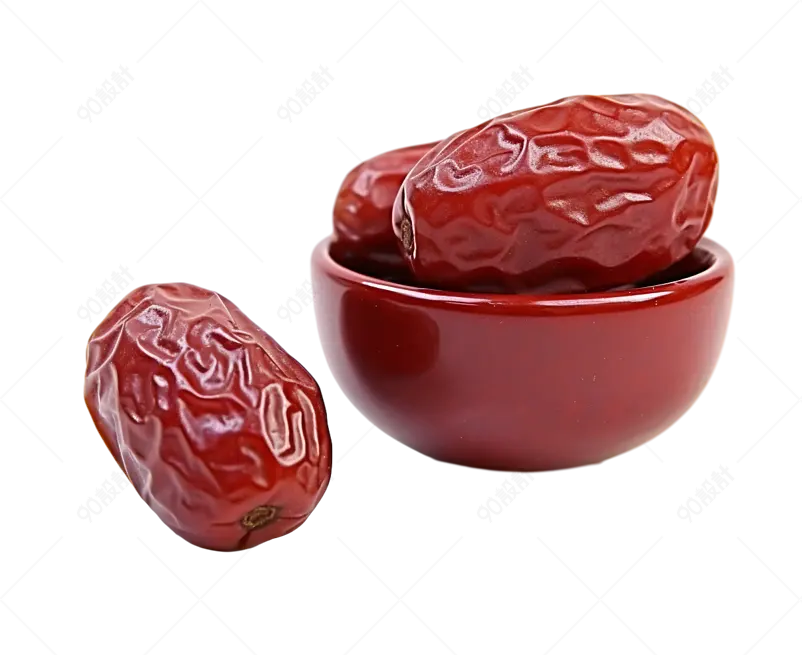 
红色实拍红枣干果果子食品美食元素