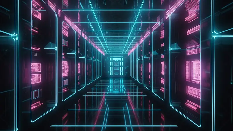 现代高端科幻赛博朋克霓虹灯高清摄影图