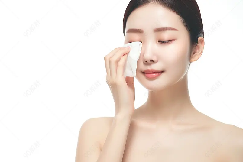 女生化妆品广告护肤人物摄影图