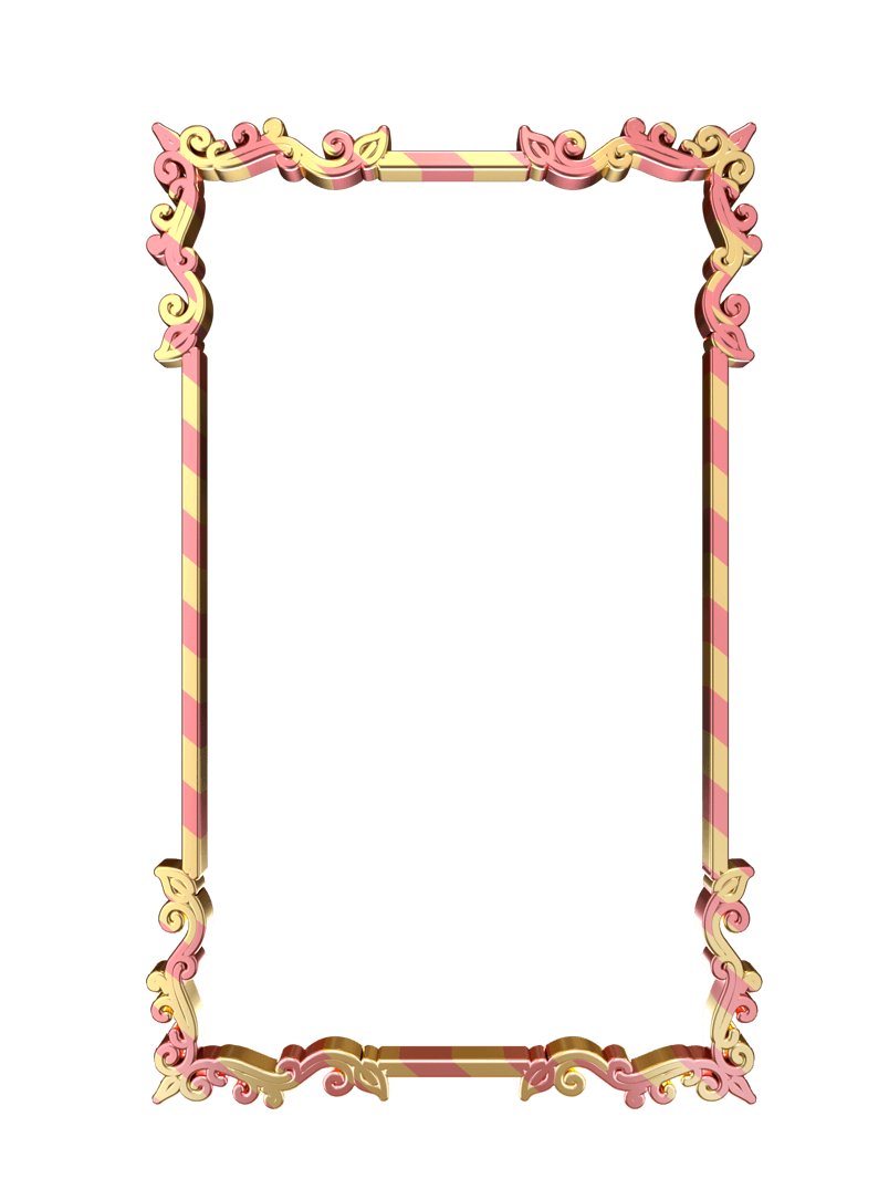 精致粉金金属立体边框