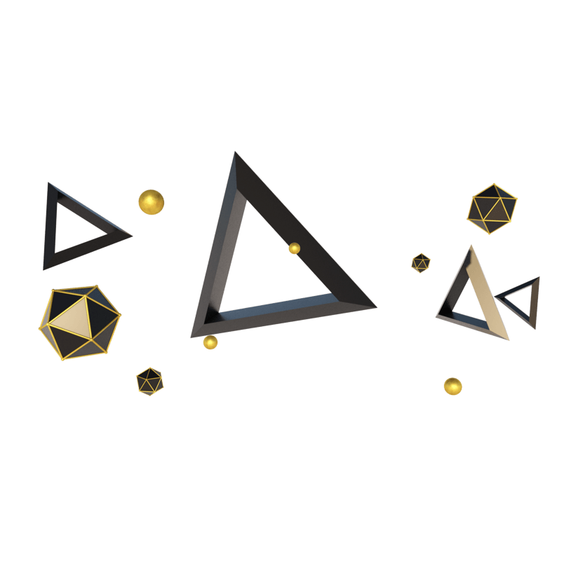 电商C4D立体海报背景装饰漂浮几何物