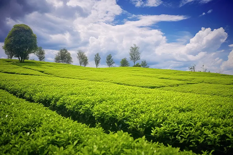 云南普洱茶园风光茶叶广告