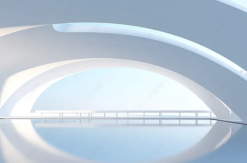 3D现代抽象空间背景