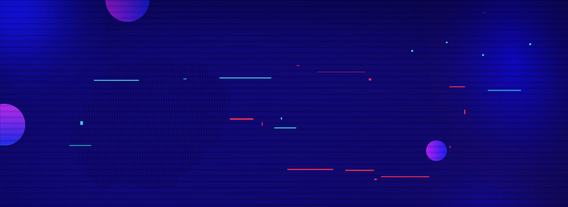 蓝色渐变科技感网路线条艺术banner