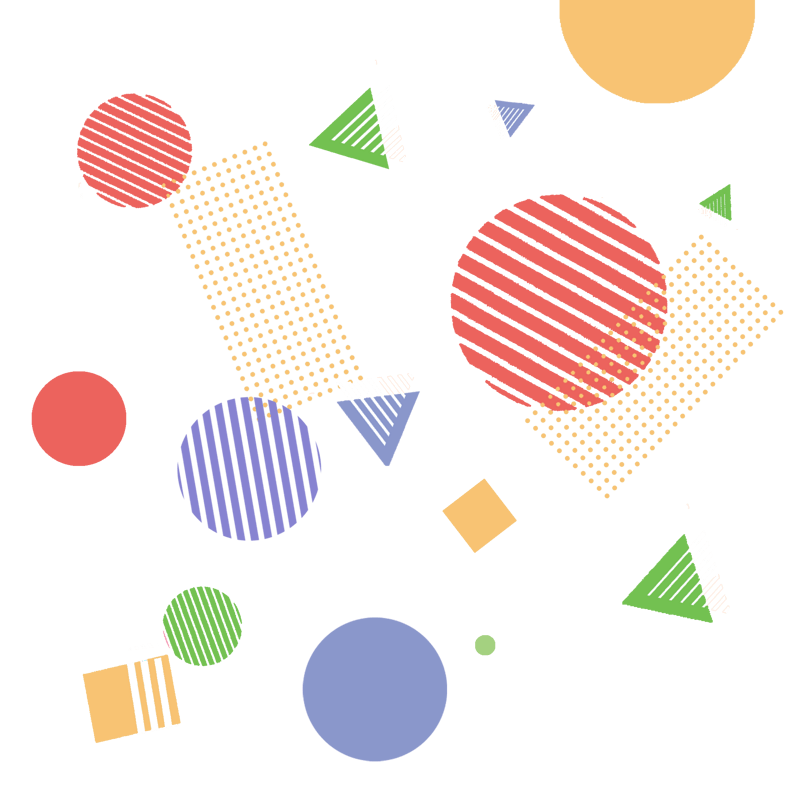 孟菲斯圆点不规则图形插画