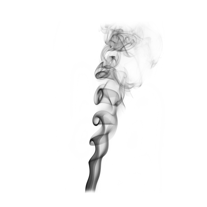 漂浮的黑色水墨烟雾