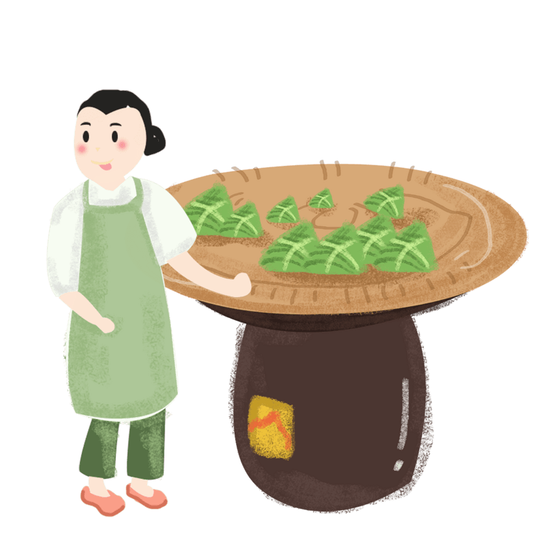 端午节卡通插画元素