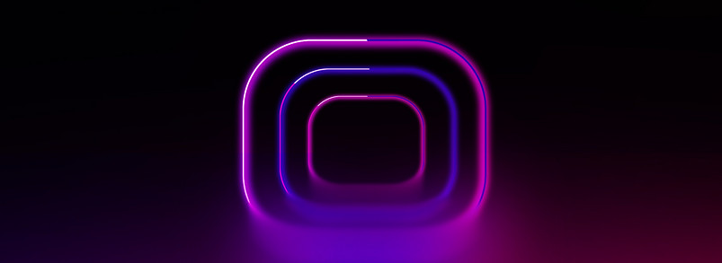 霓虹灯几何发光线条酷炫背景