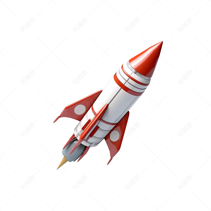 未来宇宙探索太空船运行火箭