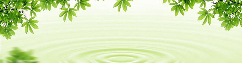 绿色春天清新水波纹理促销化妆品海报背景