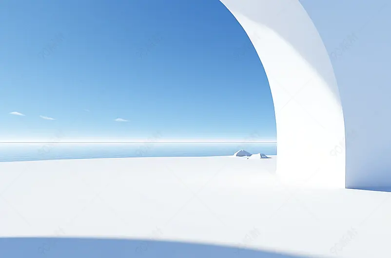 3D简洁背景空间