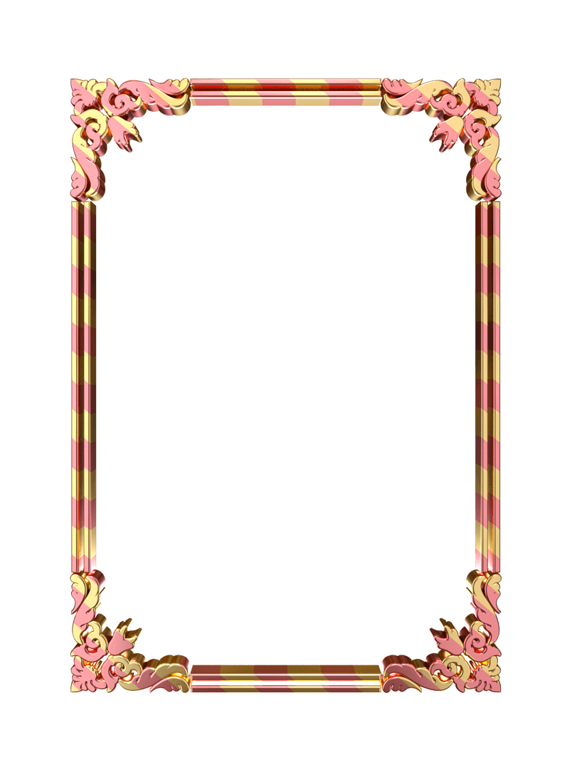 精致粉金金属立体边框