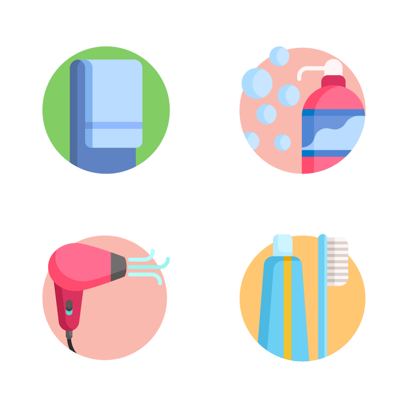 洗漱用品相关图标