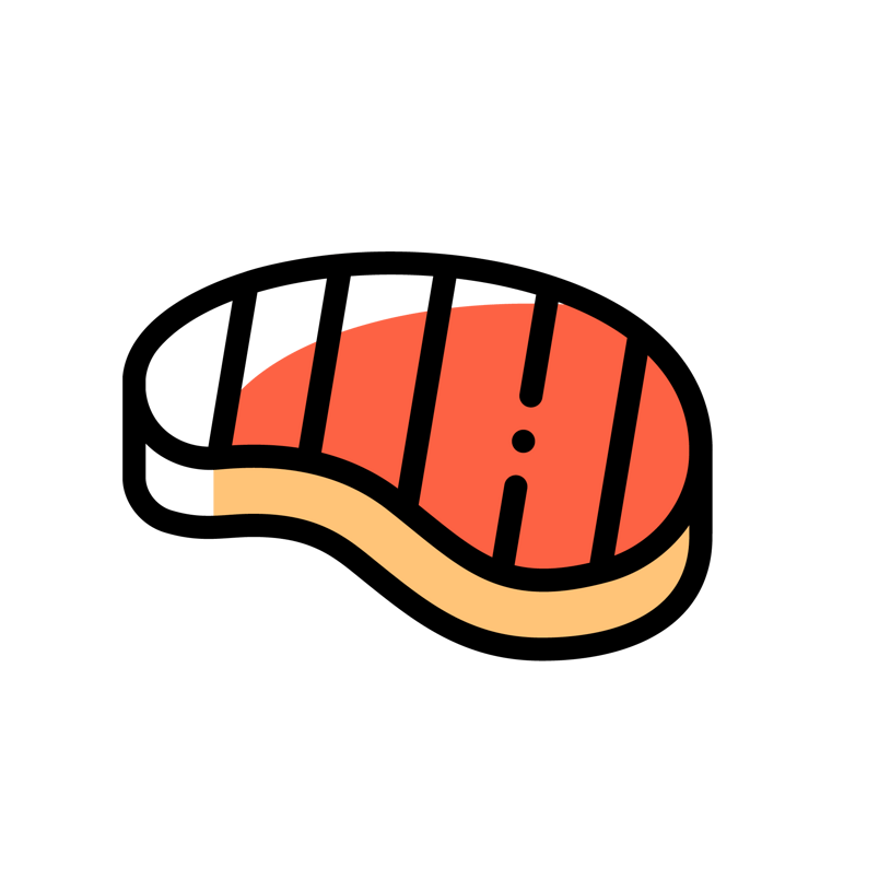 mbe风格肉块素材图标